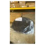 IDEALHOUSE Comfy Folding Padded Saucer Chair, Folding Circle Chair with Metal Frame, Soft Moon Chair for Bedroom, Dorm Rooms, Apartments, Lounging, Garden and Courtyard, Black