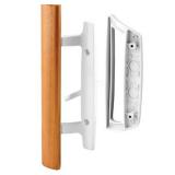 Prime-Line Products C 1204 Diecast with Wood Handle  White  Patio Door Handle (Missing Pieces)
