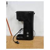 Mainstays Black Matte Single Serve Coffee Maker WORKS