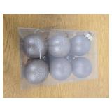 12 Pcs Textured Christmas Ball Ornaments 2.36