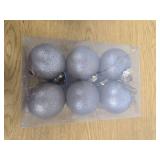 12 Pcs Textured Christmas Ball Ornaments 2.36