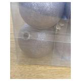 12 Pcs Textured Christmas Ball Ornaments 2.36