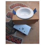 RL 4 in. Canless Recessed LED Downlight, 600/900lm, 5CCT, D2W, 120V, DM