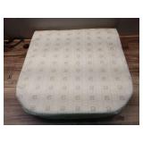 Classic Accessories Montlake FadeSafe Water-Resistant 20 x 20 x 2 Inch Contoured Patio Dining Seat Cushion Cover  Antique Beige