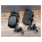 Wheelchair Elevating Legrests with Padded Calf Pads, Composite Footplates(1Pr, Black) - Retail: $57