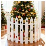 Extra Height 16in Christmas Tree Fence, 36pcs Christmas Tree Gate, for Cat, Small Dog
