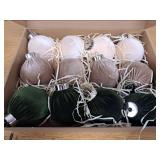 Velvet Christmas Ornaments, 12pcs Christmas Tree Ornaments Velvet 3.15 Inch Balls