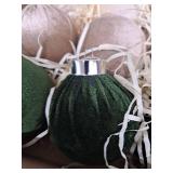 Velvet Christmas Ornaments, 12pcs Christmas Tree Ornaments Velvet 3.15 Inch Balls