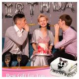 40th Birthday Blanket   50x60 inches