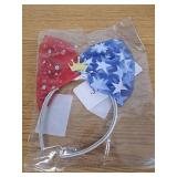 Light Up Independence Day Bow Headband Glow Star Patriotic Hair Accessories