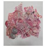 Pink Christmas Holiday Decoration Stickers- 5 Packs