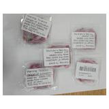 Pink Christmas Holiday Decoration Stickers- 5 Packs