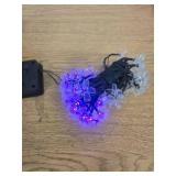 Solar Powered LED Flower String Lights 23ft WORKS, (HALF OF IT DOES NOT LIGHT AS BRIGHT)