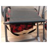 Pack of 2, Buffalo Check Outdoor Foldable Chair with Cooler Red/Black - Woolrich x Target - Retail: $80