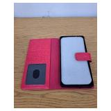 FUNMIKO for Samsung Galaxy S25 Ultra Case Wallet, Detachable Flip Folio Leather Cover, RFID Blocking 4 Card Slots Holder, Kickstand Function, Protective Phone Shell for Women Girls, Hot Pink