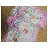 3 Sets of 3 Pcs Wildflowers Happy Birthday Banners, Pink Wildflower Butterfly Party Decorations, Garland Flower Butterfly Theme Banners for Women Girl Birthday Baby Shower Party Decor Photo Booth Prop