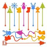 36 Pack Christmas Sticky Hands