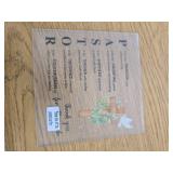 Pastor Appreciation Plaque