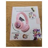 Disney Kids Bluetooth Foldable Headphones: Use Wired or Wireless Pink