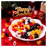 100 Pcs Christmas Mini Resin Ducks