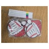 15pcs Baseball Ornaments for Christmas Tree