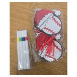 15pcs Baseball Ornaments for Christmas Tree