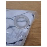 Tree Print Semi Sheer Patio Door Curtain 96 Inches