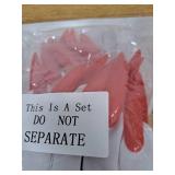 Suhine 2 Pair White Bloody Halloween Paw Gloves Red Long Nails Elbow Costume Accessories 2 Pack