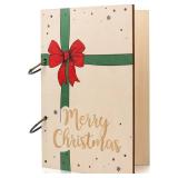 2 Count of Wooden Christmas Card Keeper Binder 6.3 x 9.5