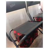 Pack of 2 ,Buffalo Check Outdoor Foldable Chair with Cooler Red/Black - Woolrich x Target - Retail: $80