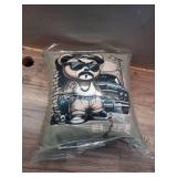 EL JEFE Hip Hop Teddy Bear Lowrider Shirt Chicano Cholo Throw Pillow