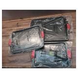 NutriChef 3-Piece Nonstick Kitchen Oven Baking Pans