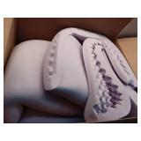 2 Inch Egg Crate Cal King Memory Foam Mattress Topper, Cooling Gel Infused Foam Mattress Topper- Retail: $80