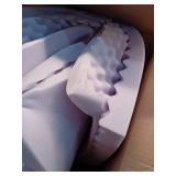 2 Inch Egg Crate Cal King Memory Foam Mattress Topper, Cooling Gel Infused Foam Mattress Topper- Retail: $80