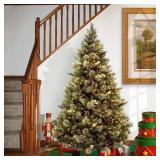 National Tree Company 6.5 ft Pre-Lit Carolina Pine Artificial Christmas Tree, 650 Clear Lights - Retail: $319