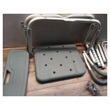 Medline Shower Chair with Backrest and Padded Armrests - 350 lb. Capacity