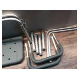 Medline Shower Chair with Backrest and Padded Armrests - 350 lb. Capacity