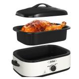 SUNVIVIPRO Electric Roaster Oven with Self-Basting Lid, Turkey Roaster Oven 14QT - Retail: $62
