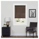 Cordless Room Darkening Mini Blind - 32 Inch Width, 64 Inch Length, 1" Slat Size - Mahogany - Cordless GII Deluxe Sundown Horizontal Windows Blinds for Interior by Achim Home Decor