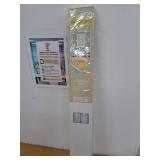 Cordless Light Filtering Mini Blind - 34 Inch Width, 48 Inch Length, 1" Slat Size - Pearl White - Cordless GII Morningstar Horizontal Windows Blinds for Interior by Achim Home Decor