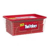 Twizzlers Twists Strawberry Flavored Licorice Style Low Fat Candy  Tub 5 lb 2 Pack