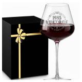Wine Glass for Person Born in 1985