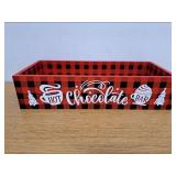 Christmas Hot Cocoa Bar Wood Storage Box