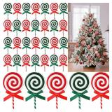 50 Pcs Bulk Christmas Candy Cane Decorations -2 Pack