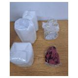 3 Pcs Christmas Glass Storage Jars with Airtight Metal Lid 9.5 oz