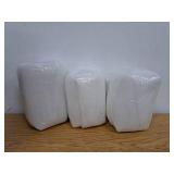 3 Pcs Christmas Glass Storage Jars with Airtight Metal Lid 9.5 oz