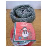 5 Ft Christmas Garland and 150 PC Plate and Napkin Set Bundle