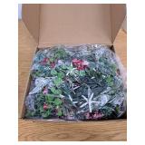 6 Pcs Natural Starfish Mini Christmas Cabinet Wreathes