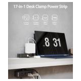 Dual Layer Desk Clamp Power Strip
