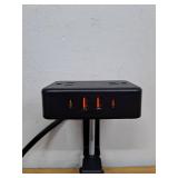 Dual Layer Desk Clamp Power Strip